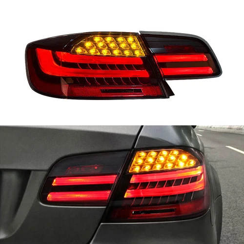 Pair LED Tail Light Brake Light For BMW 3 Series 330 335 M3 E92 2006-2012 Black - Picture 4 of 19