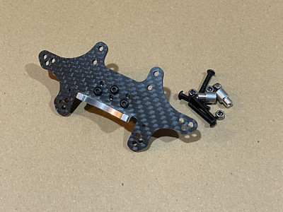 Racing Carbon Fiber Drag Rear Shock Tower - For Traxxas Rustler / Slash