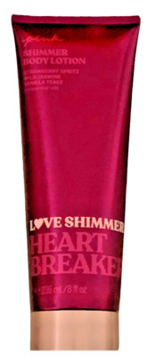 VICTORIA S SECRET PINK LOVE SHIMMER HEARTBREAKER FRAGRANCE BODY LOTION 8 oz NEW