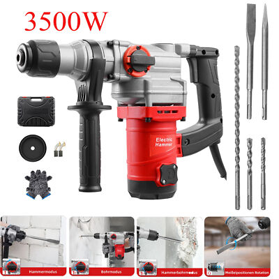 3500W Schlagbohrmaschine  SDS-Plus Bohrhammer Meißelhammer Stemmhammer
