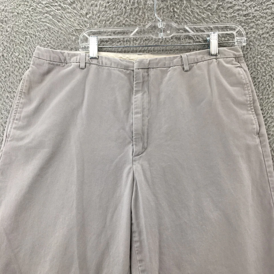 GAP Ankle Chino Pants Womens 16 Gray Cotton Flat Front Embroidered Casual Zip - Image 2 of 4