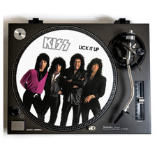 KISS Turntable Slipmat for Vinyl Records 12 DJ Slip Mat glam rock vinyls