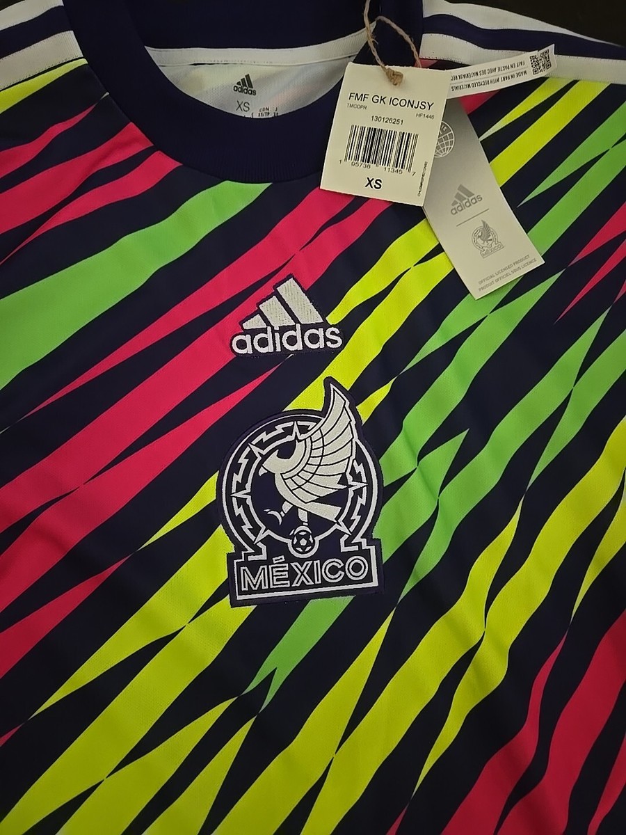 Adidas 2022-23 Mexico Goalkeeper Icon Jersey Mens Size XSmall