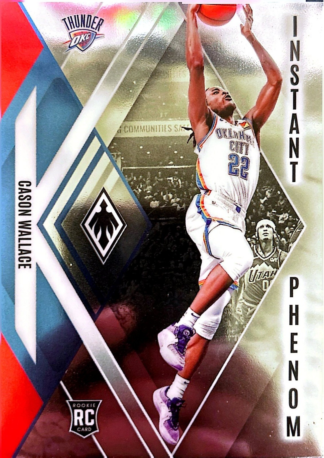 2023-24 Phoenix Cason Wallace Instant Phenom RC Silver #7 Thunder