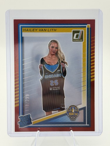 2025 Panini Donruss WNBA - Rated Rookie Hailey Van Lith #88 Holo Red /299 (RC)