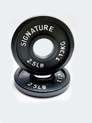 Signature Fitness Deep Dish Hantelscheiben aus Gusseisen mit Beschichtung 2,5LB
