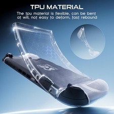 For Switch 2 Dockable Cover:TPU Case  Screen Protector  6 Silicone Thumb Caps