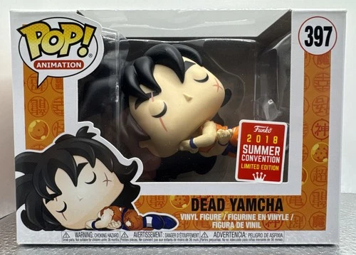 Funko Pop Dead Yamcha #397 SDCC Exclusive Dragon Ball Z Collectible Figure