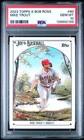 #80 MIKE TROUT LOS ANGELES ANGELS 2023 TOPPS X BOB ROSS PSA 10
