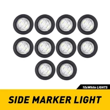 Marker Lights LED Truck Trailer Round Side Light Bullet Amber Red White Green P