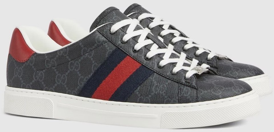 Gucci Ace GG Supreme Canvas - Black for sale | eBay