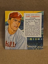 1954 Redman Tobacco Baseball All-Stars NL #12 Curt Simmons Philadelphia Phillies