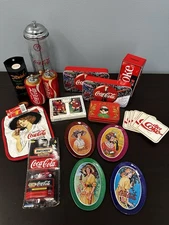 Vintage Coca-Cola Collectibles Assorted Lot Of Tins, Kitchenwares, Etc.