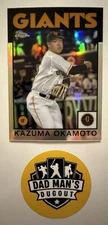 Kazuma Okamoto 2021 Topps Chrome NPB Nippon 1986 Topps Refractor 86-KO Giants