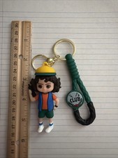 Dustin From Stranger Things Rubber Metal Keychain New Fast Shipping