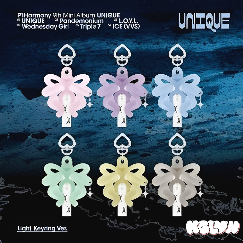 P1Harmony 9th Mini Album [UNIQUE] Light Keyring Ver. (Select a
