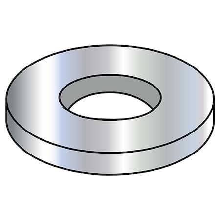 ZORO SELECT 08WFBN Flat Washer, For Screw Size 8