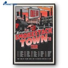 Smokestack Town Tour Ole 60 2026 Poster Reprint Vintage Wall Art Decor