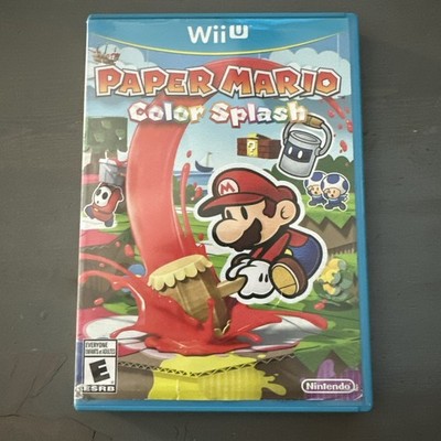 Paper Mario Color Splash  (Nintendo Wii U, 2016) - Clean!