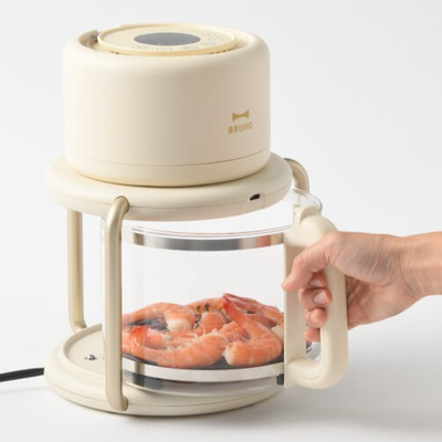 BRUNO Glass Air Fryer & Dedicated Basket BOE122-IV BOE122-GLASS