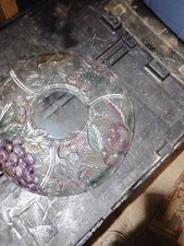 Vintage Mikasa Garden Crystal Platter