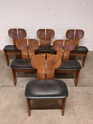 6 Designerstühle von Tobia & Afra Scarpa für Maxalto   Modell ''Africa Chairs''