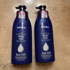 Lot Of 2 Nivea Nourishing Lotion Body Milk 48 Hour Intense Moisture 13.5oz