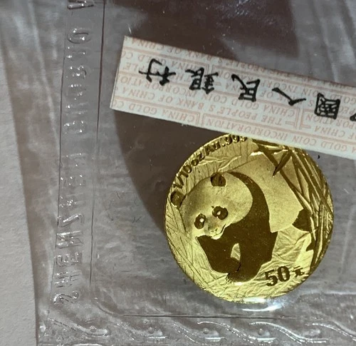 2002 Chinese Gold Panda 1 oz — photo from the most recent tracked eBay sale