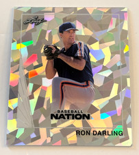Ron Darling 2026 Leaf Baseball Nation 1990 Mini Cracked Ice Card /65