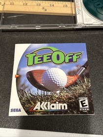Sega Game Tee Off (Sega Dreamcast, 2000) Golf CIB Completo con Manual con Tarjeta Reg