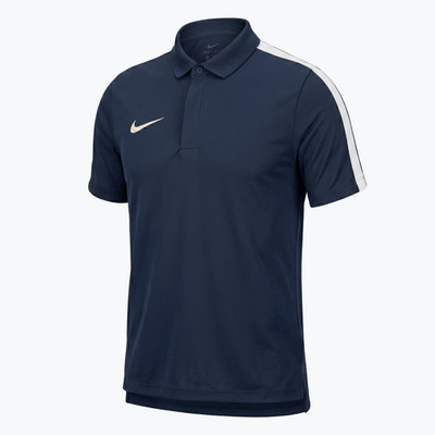 Nike Dri-Fit Poloshirt Herren Small Blau Slim Fit Belüftete Mesh-Einsätze