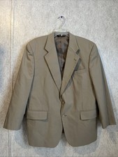 JoS A Bank Executive Collection Khaki Blazer Sport Coat Cotton Blend 44