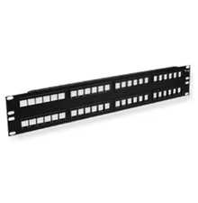 ICC PATCH PANEL BLANK HD 48-PORT 2 RMS IC107BP482 UPC 633758018234 - Installa...