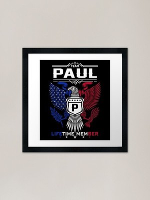 Paul Name T Shirt - Paul Eagle Life Framed Wall Art Poster Canvas Print Picture