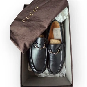 Mocassins homme GUCCI Laredo mollet US 7,5 couleur NOIR OCCASION très bon état