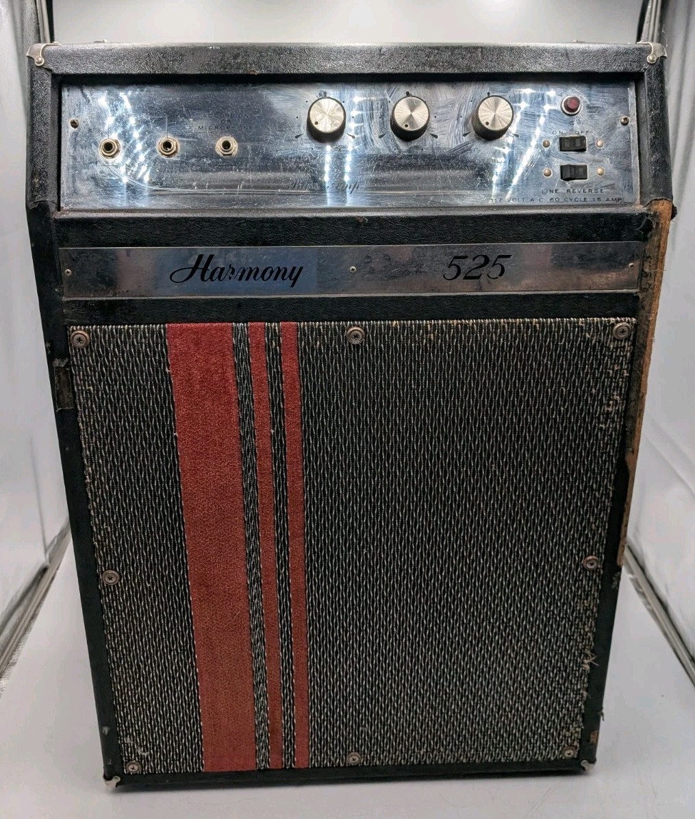 Vintage Harmony 525 1x15 Tube Combo Amplifier