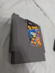 Q Bert Nintendo NES W/Box, Sleeve, Styrofoam & Cart Tested & Working