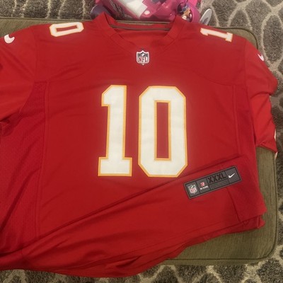 Tyreek Hill #10 Kansas City Chiefs Jersey Red Size 3XL 