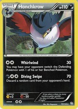 Honchkrow 73/124 Rare Dragons Exalted Pokemon Lightly Played