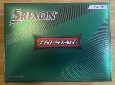 NEW SRIXON TRI - STAR 1 DOZEN White Japanese Golf Balls - Ships From USA