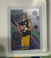 Topps Finest 2025 Will Howard Pittsburgh Steelers Rookie Football Card #8. rookie card picture