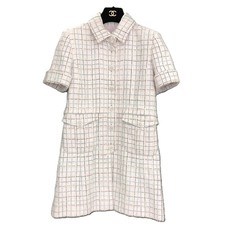 CHANEL P78912V Mini Dress Jacket tweed pink