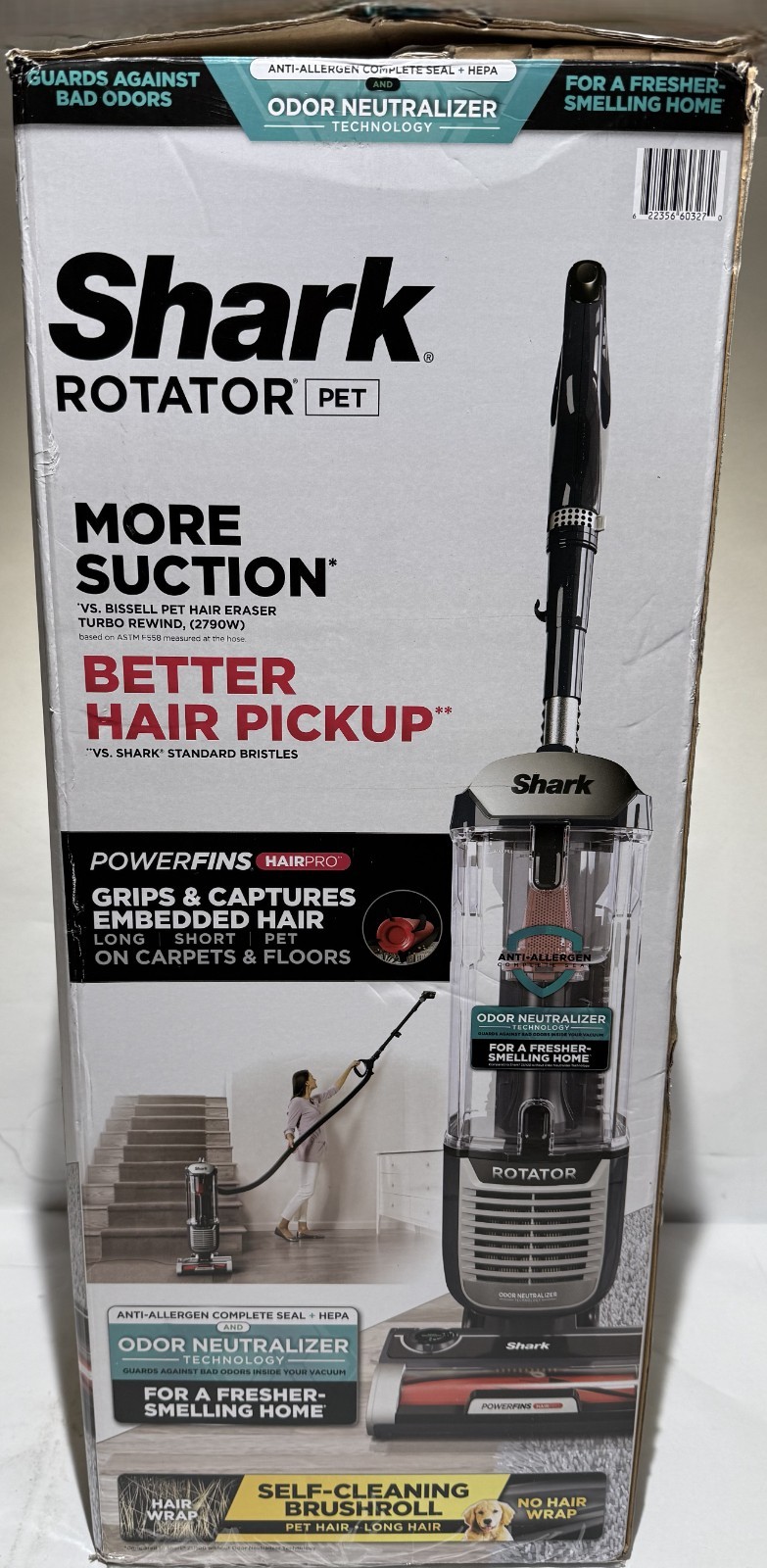 Shark Vacuum Cleaner Rotator Lightweight Bagless Upright Pet Hair (Open Box)