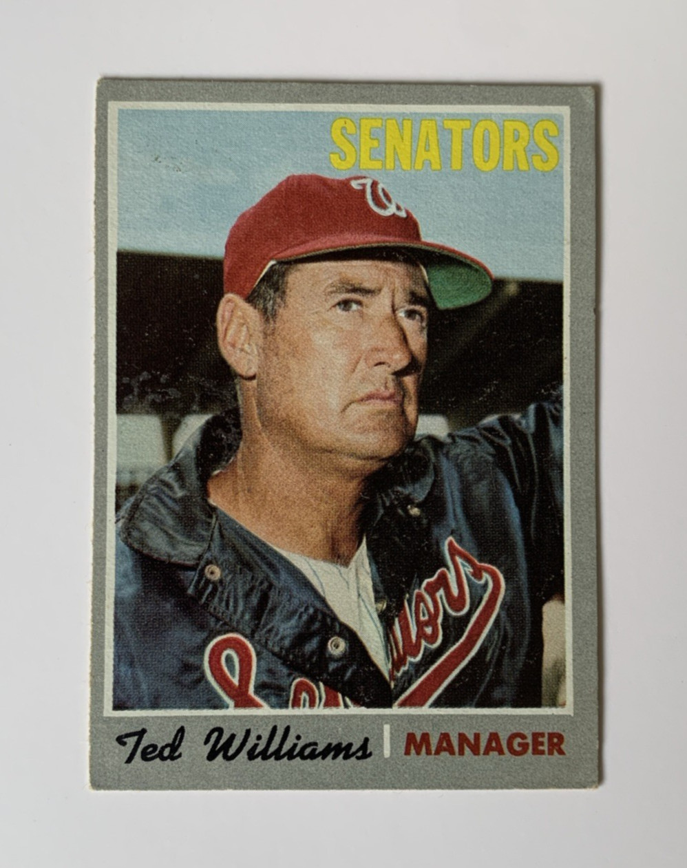 1970 Topps #211 Ted Williams - Washington Senators HOF