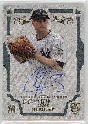 2015 Topps Supreme Green 41/50 Chase Headley #SA-CH Auto lz7
