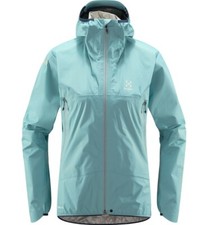 Haglofs Womens L.i.m Gore-tex Jacket/waterproof Coat Xl Light Blue Bnwt Rrp £230