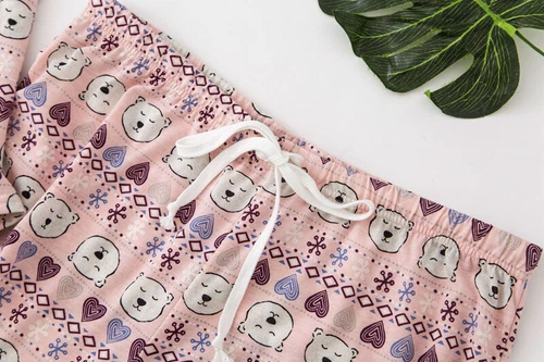 Damen Baumwolle Pyjama Set Ärmellos Oberteil Unterteil Shorts Nachtwäsche Weich Nachtwäsche - Bild 67 von 67
