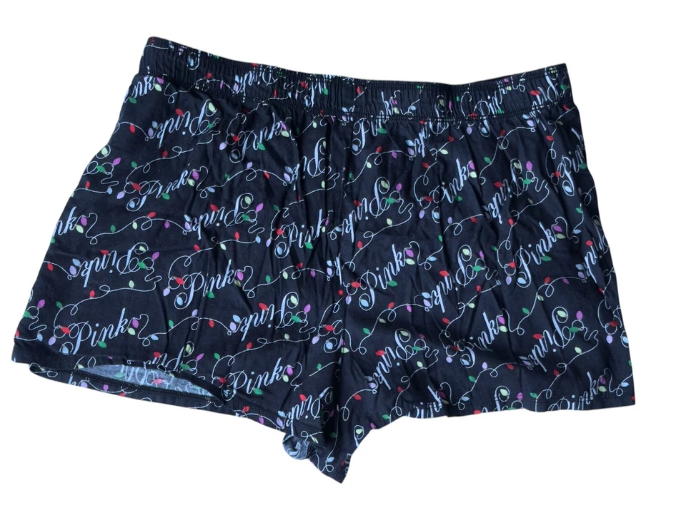 Pantalones Cortos Victoria's Secret Rosa Dormir Salón Pantalones de Vacaciones Para Mujer Junior Talla L Foto 2 de 4