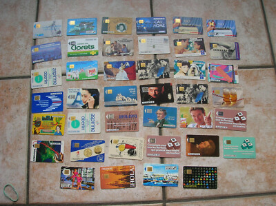 TELEKARTEN FRANKREICH SET VON 40 IN GUTEM ZUSTAND (2) (oh)