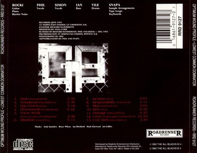 OPTIMUM WOUND PROFILE LOWEST COMMON DOMINATOR NEW CD